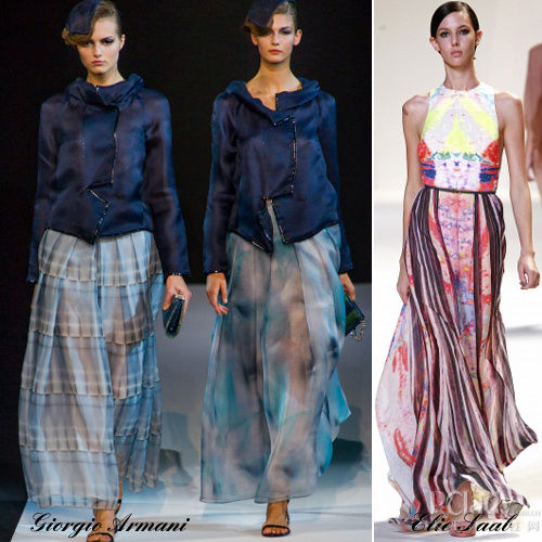 T臺(tái)示范：Giorgio Armani ，VGiorgio Armani,，Elie Saab 