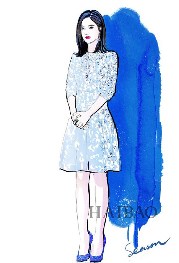 廣東服裝學(xué)院訊,，資深插畫師呈現(xiàn)范冰冰、舒淇等眾多明星時(shí)尚美艷的一面