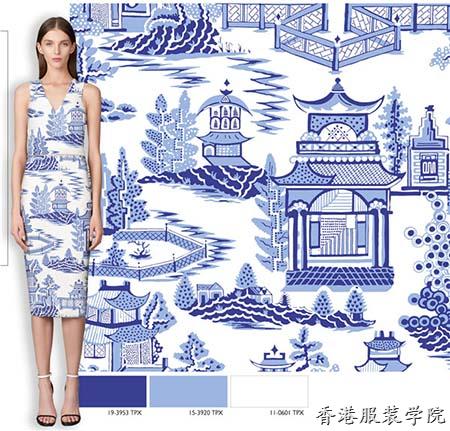 2017春夏女裝流行趨勢(shì)：經(jīng)典國(guó)粹之青花瓷韻(圖15)