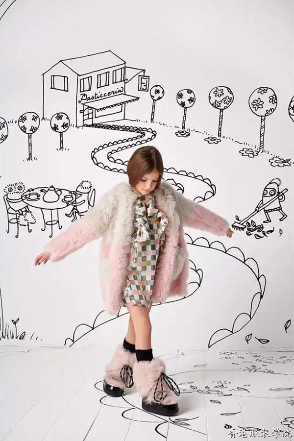 意大利潮牌Fendi2016秋冬童裝畫冊“波普風”依舊