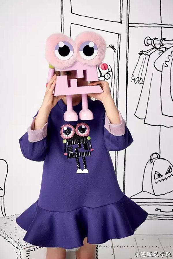 意大利潮牌Fendi2016秋冬童裝畫冊“波普風”依舊