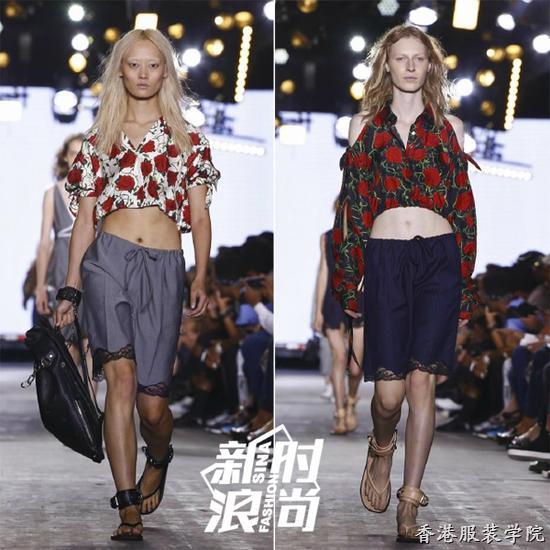 Alexander Wang秀場中的印花