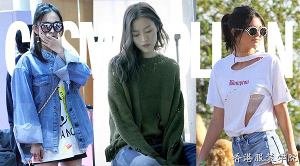 今年流行衣服越破越時髦，楊冪劉雯都愛上破洞feel(圖1)