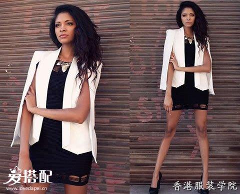 春季開叉袖西服搭配