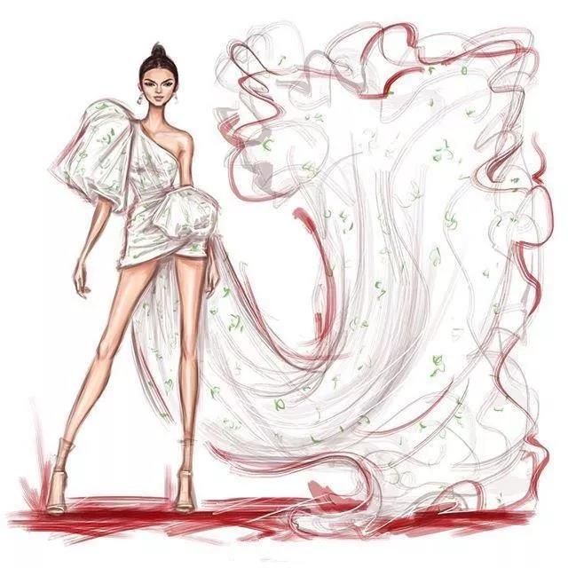 女生都喜歡的超美服裝手繪插畫(huà)